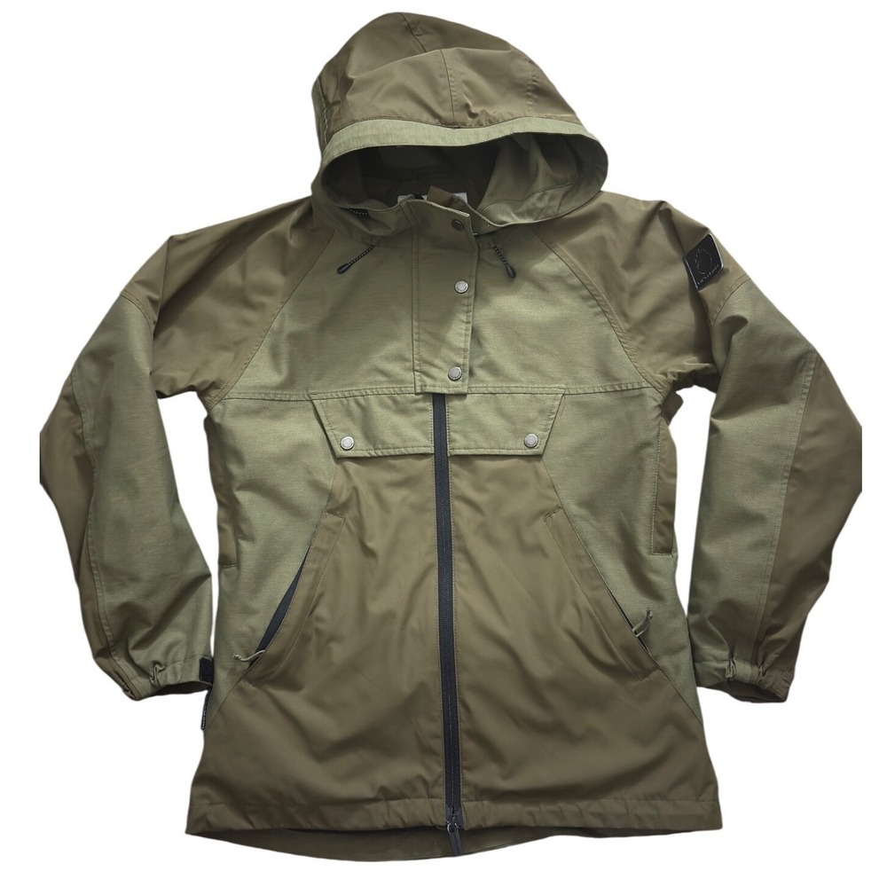 Cintamani Women XS Olive Green Hooded Ski Patagonia Hiking Gorpcore Jacket zz47
